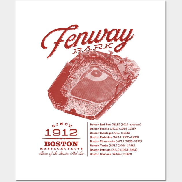 Fenway Park Wall Art by MindsparkCreative